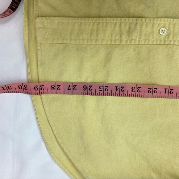 Ralph Lauren Button Down Shirt Classic Fit Yellow - Picture 8 of 12